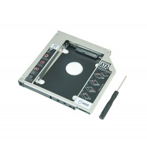 Adaptador DVD P/ HD ou SSD Notebook Drive Caddy 12.7mm SATA